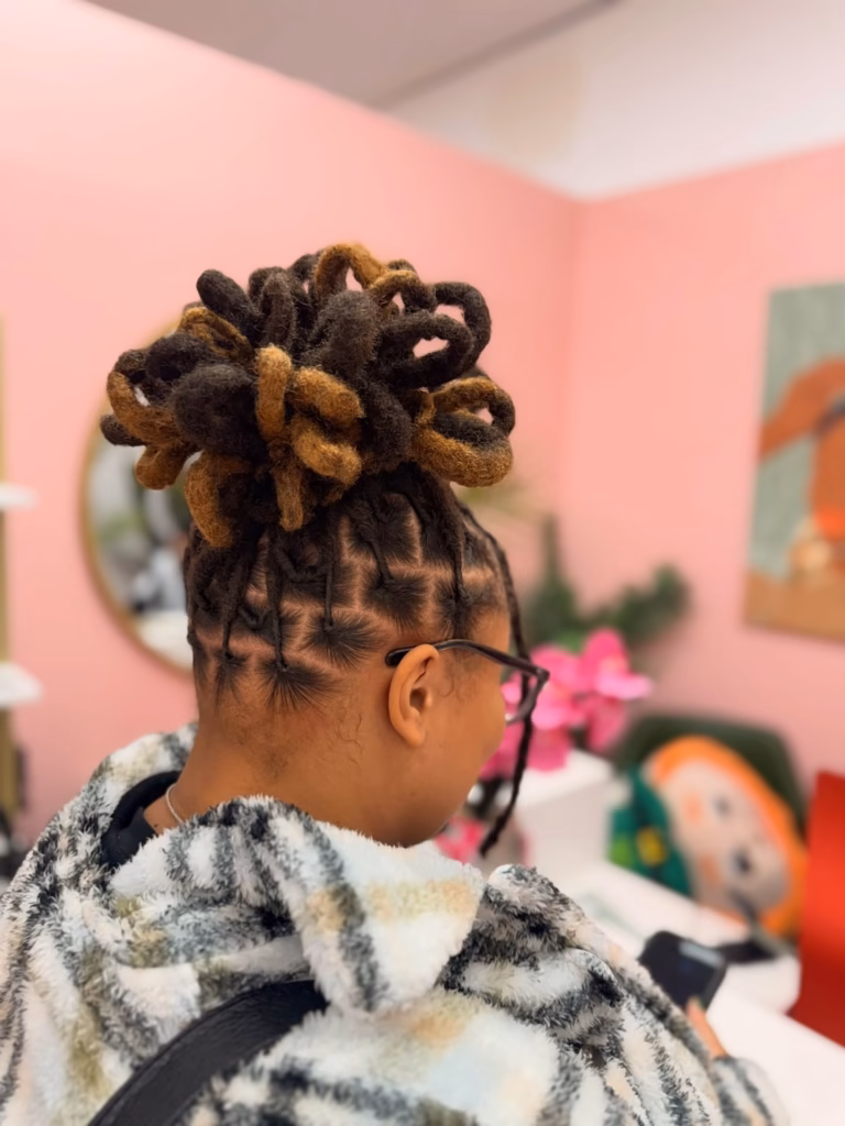 Birthday Party Loc Bun Styles

