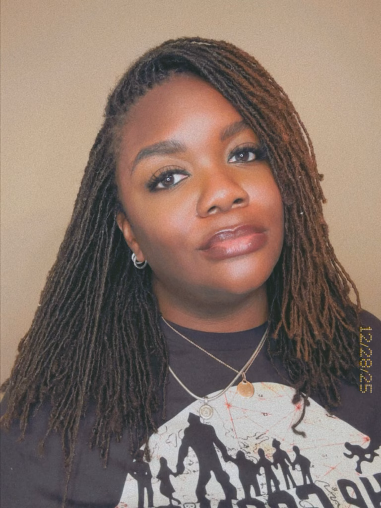 Brown Ombre Locs Worn Loose and Natural