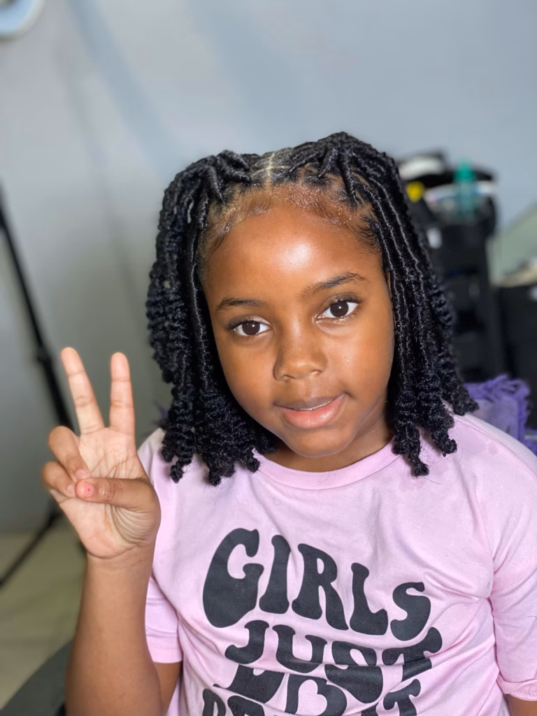 Chunky Loc Bob with Curly Tips