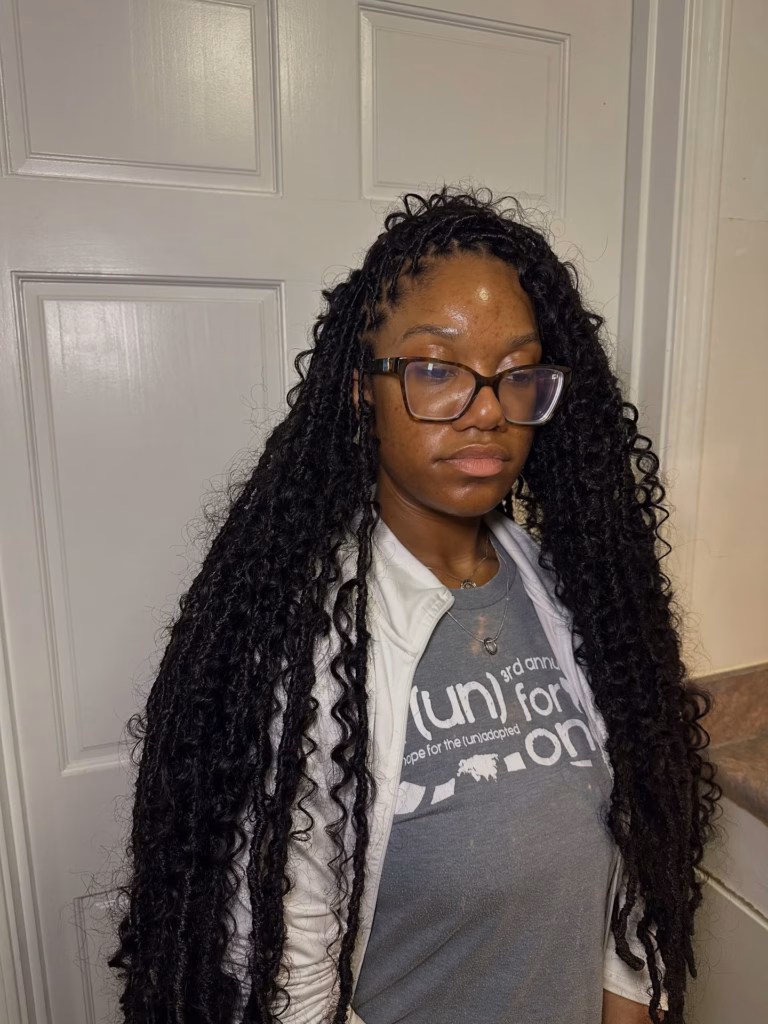 Extra Long Boho Locs with Wavy Curly Ends