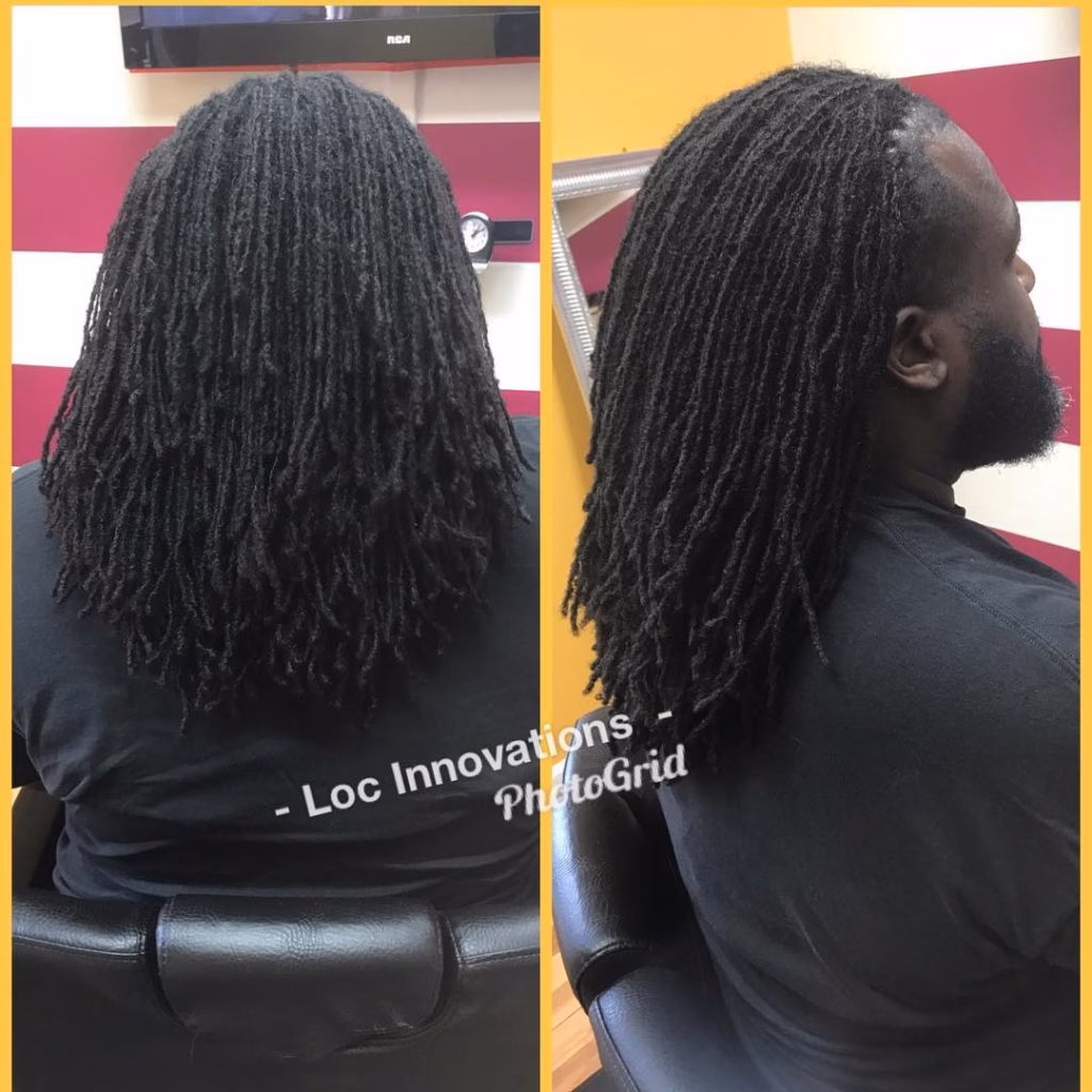 Mid-Length Sisterlocks with Full Beard