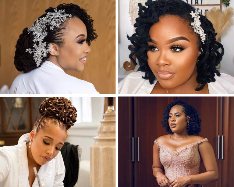 wedding locs styles for black women