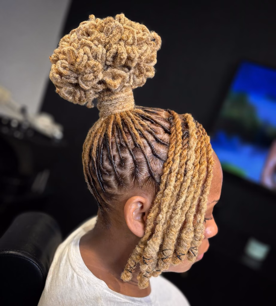 classic loc bun