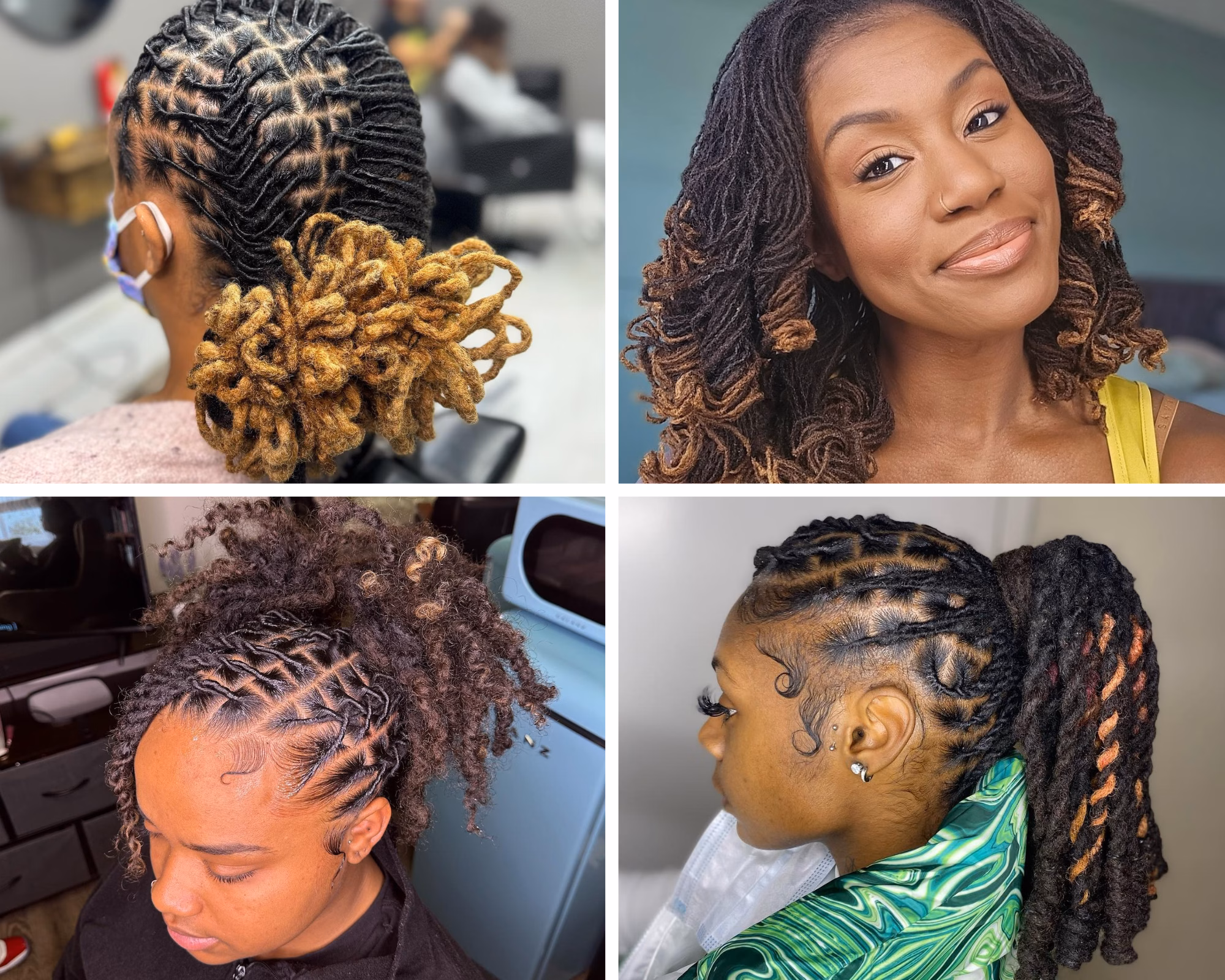 how to style locs for black women