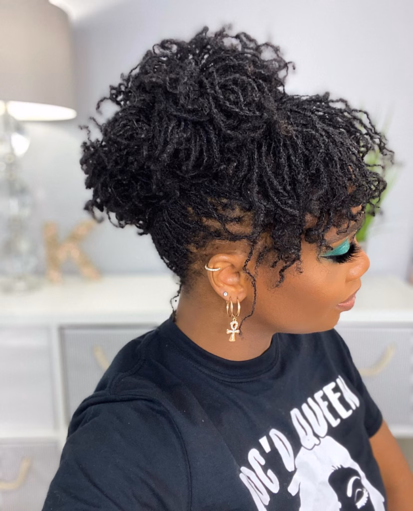 simple locs puff