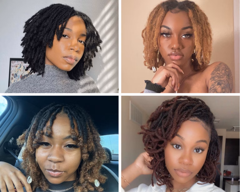 locs styles for black women short hair