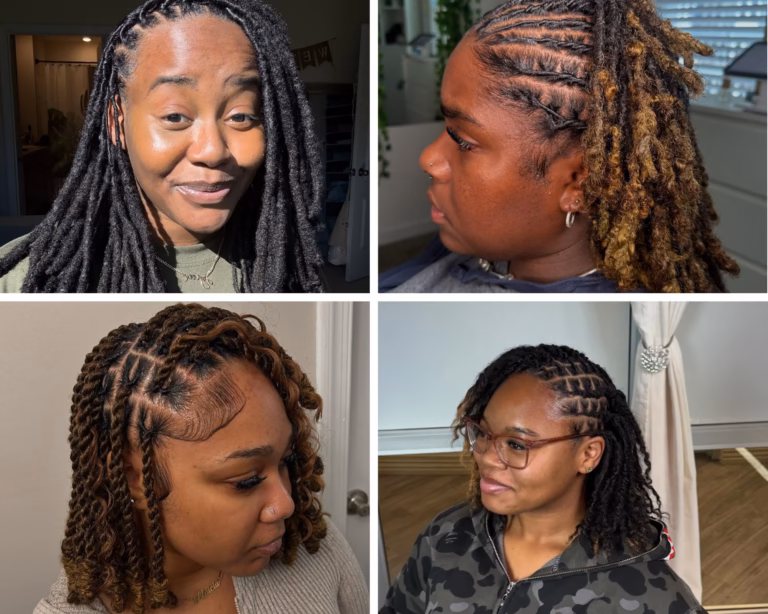 cute locs styles for women