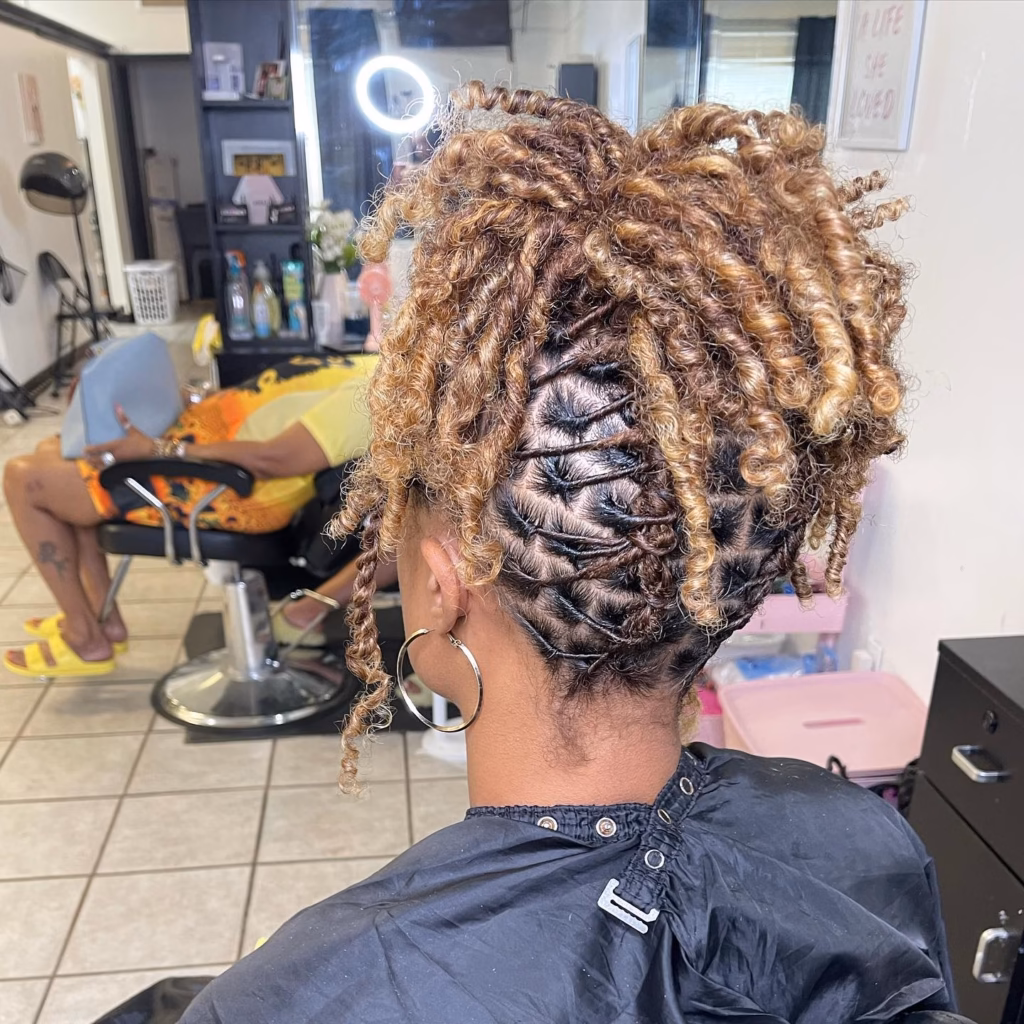 Curly Starter Loc Styles
