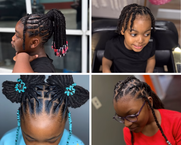 Kids locs hairstyles for school