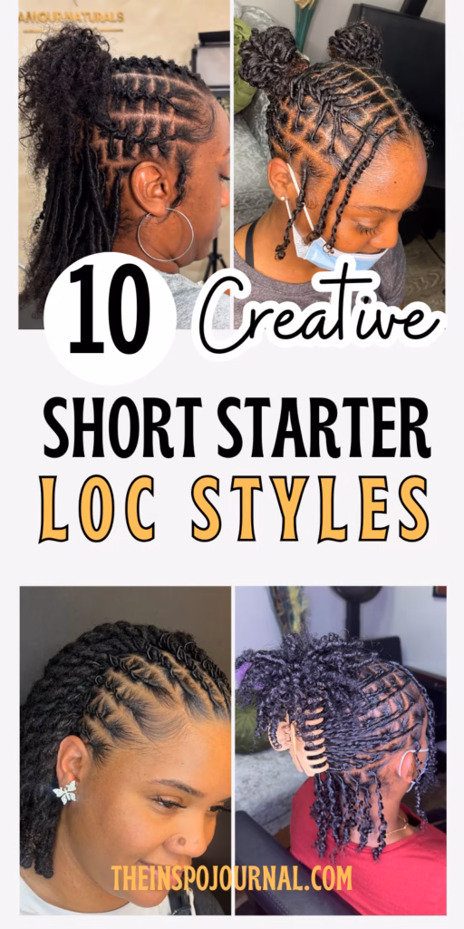 Short Starter Loc Styles : 10 Cute Ways To Rock Your Locs Early On