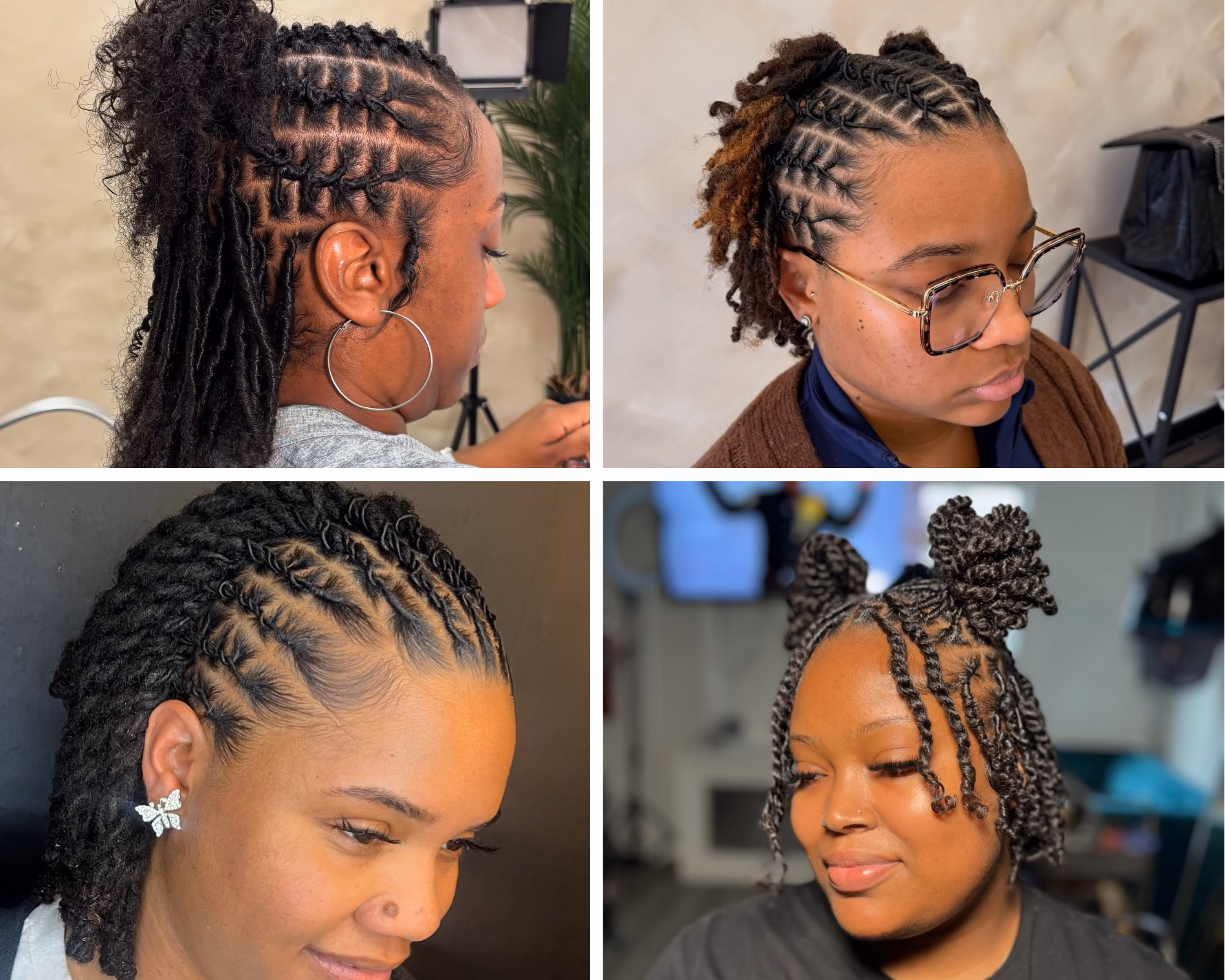 Short starter loc styles