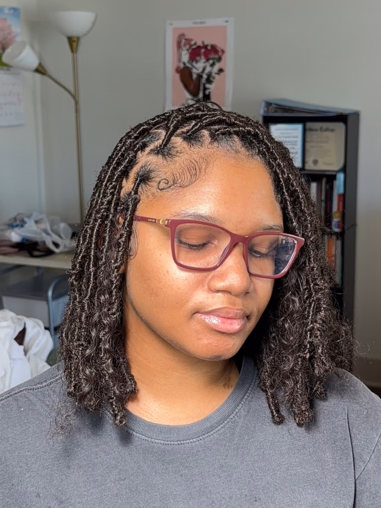 Soft Micro Loc Bob with Laid Baby Hairs