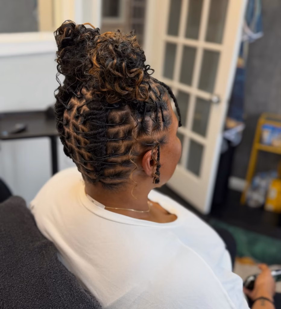 Starter Loc Updo Styles

