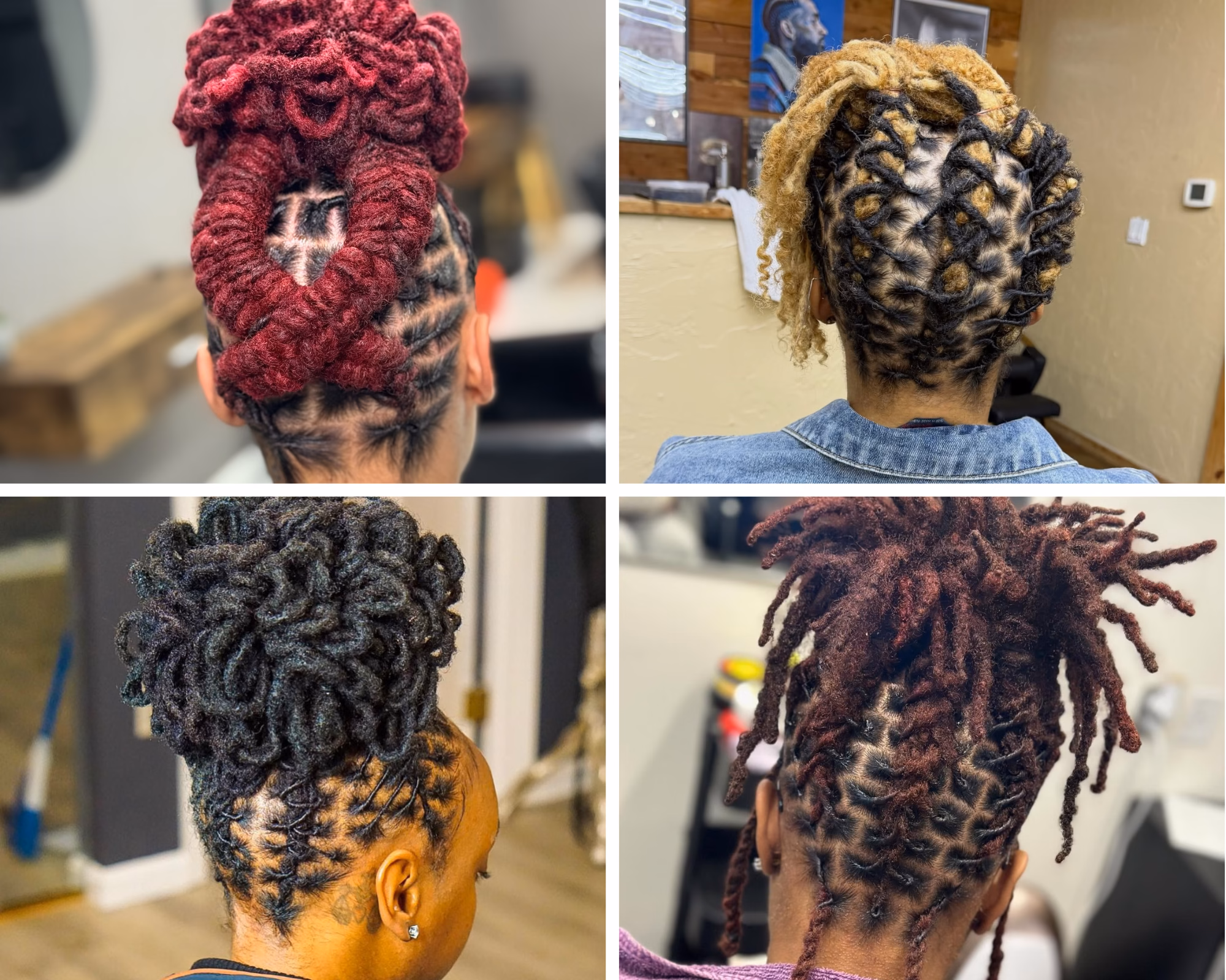 pinned up locs styles