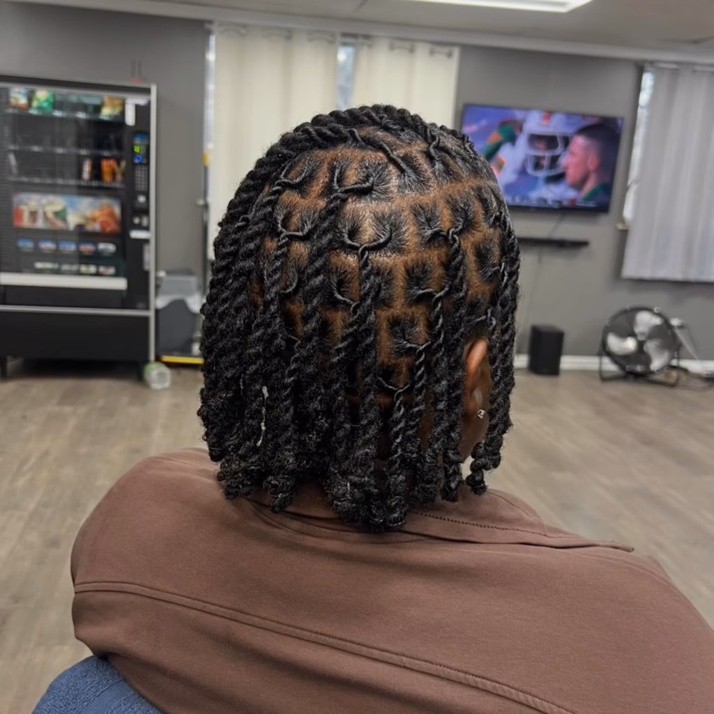 Bob Locs with Fresh Diamond Retwist