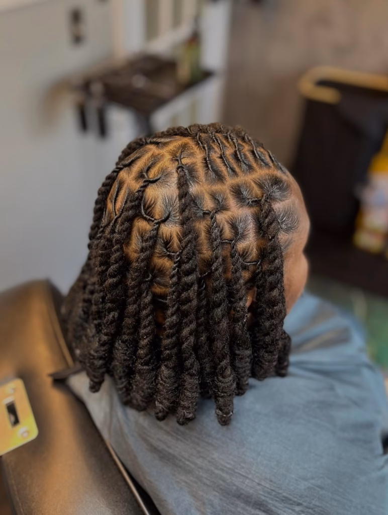 Bob Locs with Fresh Diamond Retwist