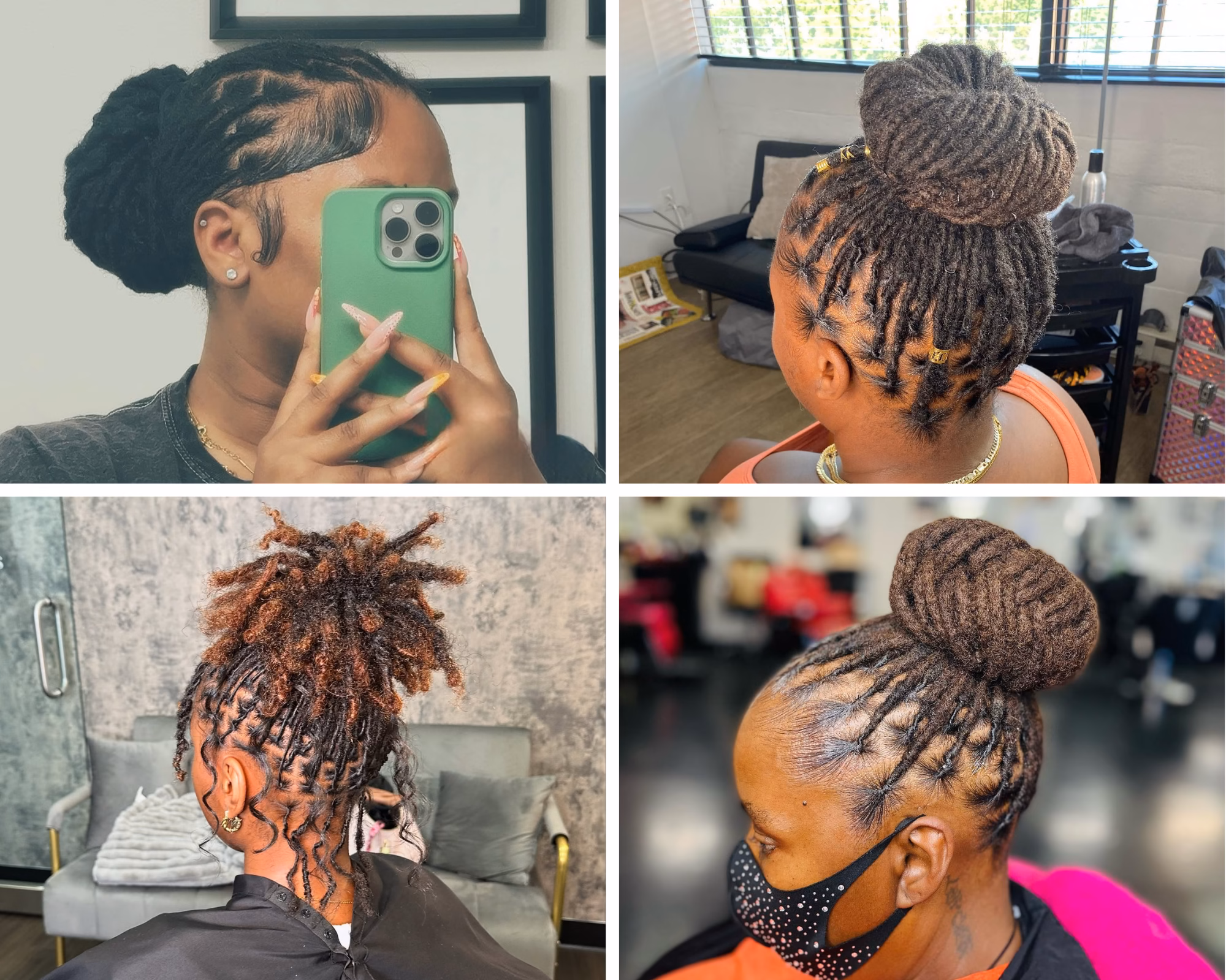 how to do locs updo at home