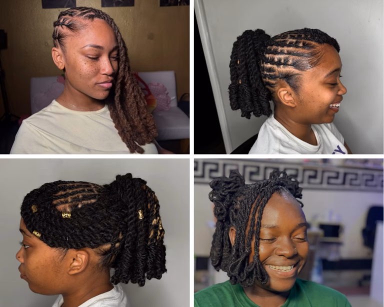 how to style long locs quickly
